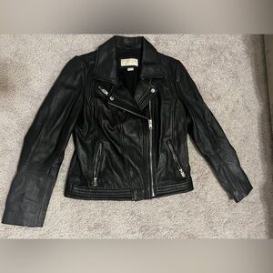 Michael Kors leather Moto Jacket